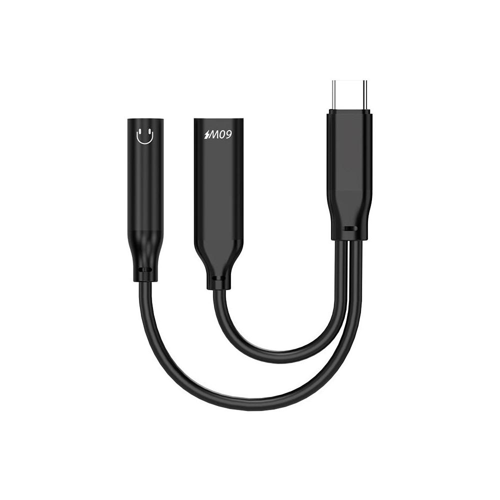 Type-C 二合一轉接線｜同時充電＋聽歌｜數位DAC晶片｜語音通話｜耳機音源轉接 適用i15~17