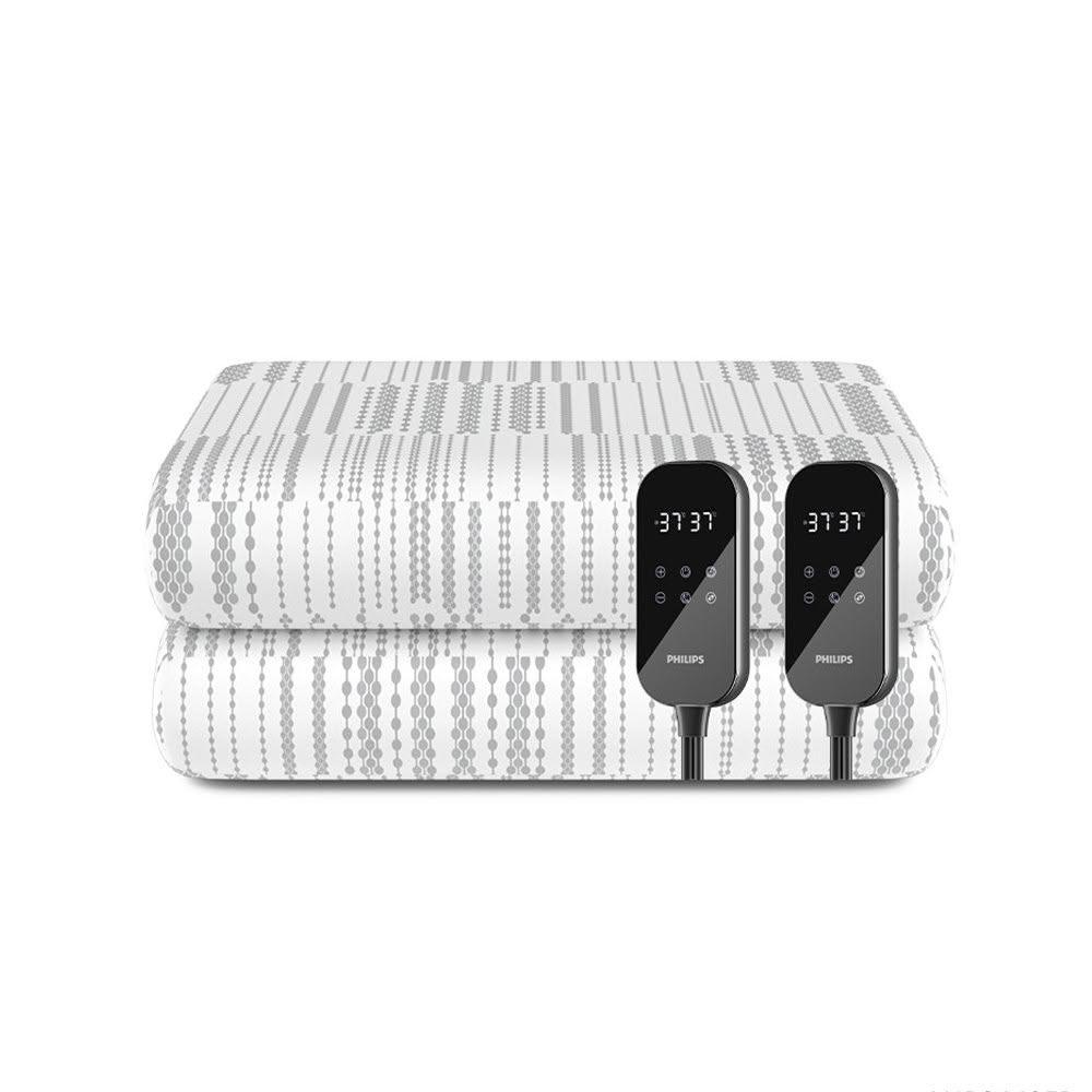 【Philips 飛利浦】雙人雙控電熱毯1800X1500電暖器AHR3142ED