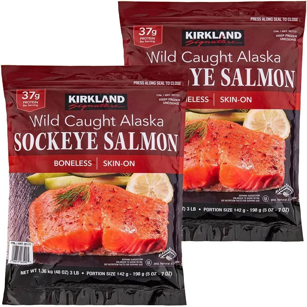 Kirkland Signature 科克蘭】5Cgo🏆科克蘭冷凍阿拉斯加野生紅鮭魚1.36