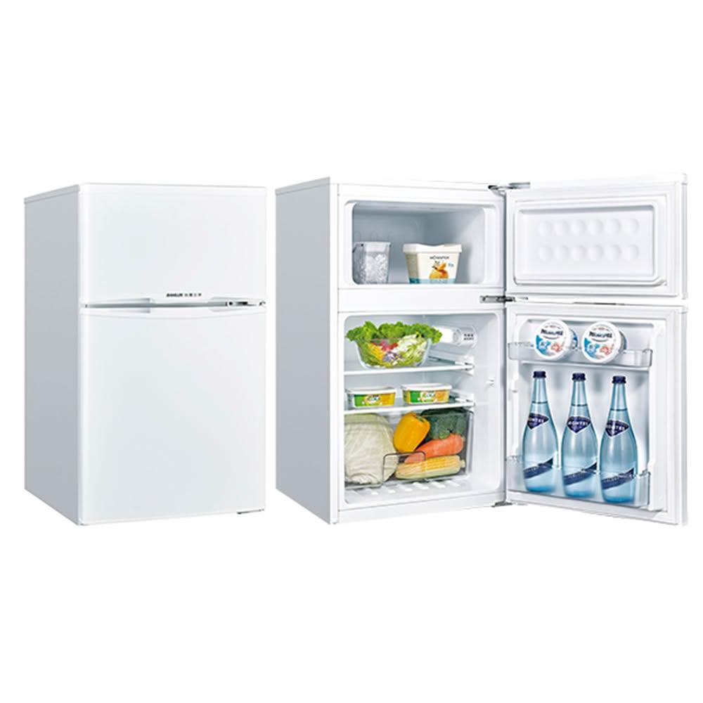 【SANLUX 台灣三洋】102公升一級能效定頻雙門電冰箱 SR-C102B1~含拆箱定位+舊機回收