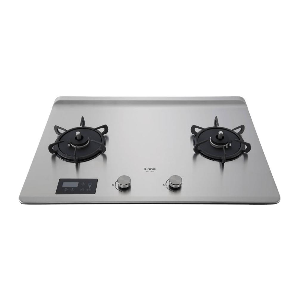 【林內】RB-A2760S 檯面式緻溫不銹鋼雙口爐 (含基本安裝)｜緻溫系列｜檯面爐｜定時定溫｜一級能效｜瓦斯爐｜
