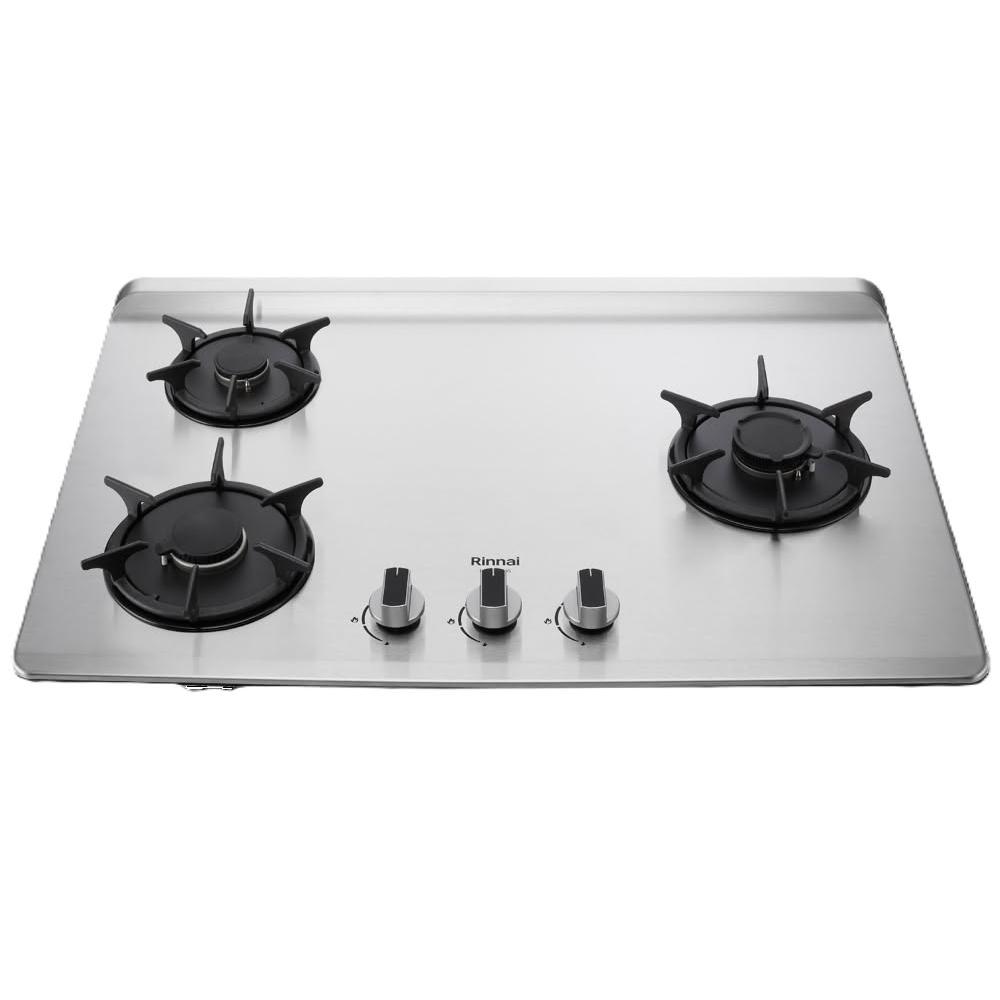 【林內】RB-L3700S(R) 檯面式彩焱不銹鋼三口爐 (含基本安裝)｜彩焱系列｜檯面爐｜右大｜三層火｜新式導流槽｜瓦斯爐｜