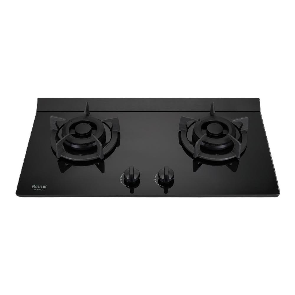 【林內】RB-M2610G(B) 檯面式極炎玻璃雙口爐 (含基本安裝)｜極炎系列｜檯面爐｜雙環火爐頭｜大火力｜藍光旋鈕｜瓦斯爐｜