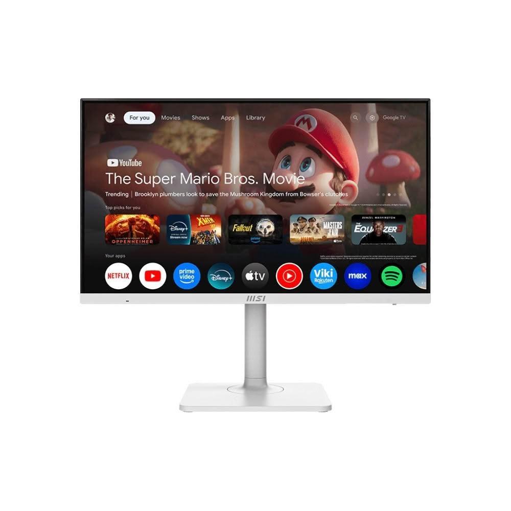 【MSI 微星】MD272UPSW 白色 液晶螢幕 (IPS/4KGoogle TV™智慧顯示器)