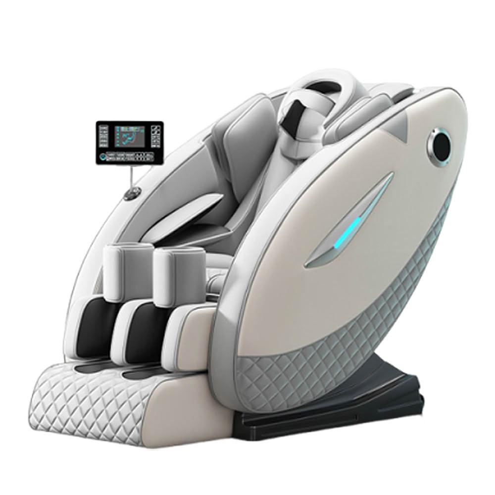ZAIKU宅造印象 Pro 玫瑰金A6 型號按摩椅，炭黑色設計，尺寸118x76x100cm，重量僅60kg，適閤家用。採用滾輪式按摩方式，涵蓋小腿、足底、臀部、背部、肩部、手臂、腰部、大腿、頭部、頸部全方位按摩。內建溫熱功能與音樂播放，搭配有線遙控器操作簡單。插電式電源，110V電壓，最大功率90W，中國製造，1年保固。舒緩疲勞，提升生活品質的理想選擇！