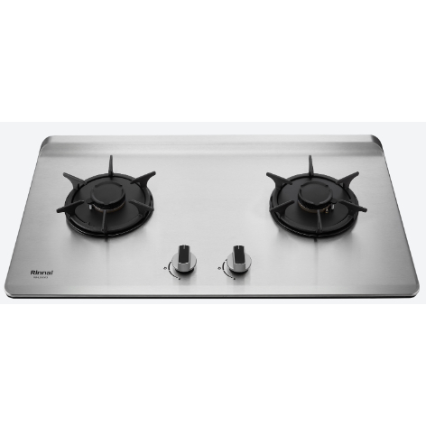 【林內】RB-L2600S 檯面式彩焱不銹鋼雙口爐 瓦斯爐 防漏 導流槽  導流槽設計