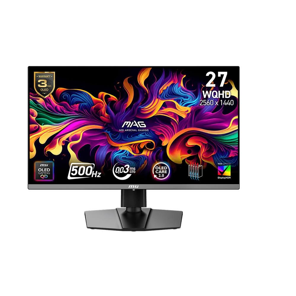 【MSI 微星】MSI 微星 MAG 272QP QD-OLED X50 電競螢幕 27吋 500Hz 2K 0.03ms 可旋轉