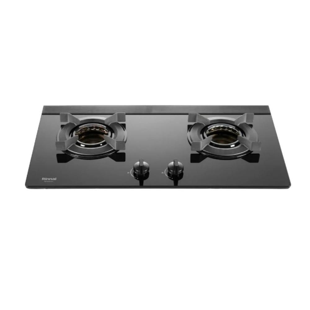 【林內】RB-N2611G(B) RB-N2621G(B)(定時) 檯面式內焰玻璃雙口爐 一級能效