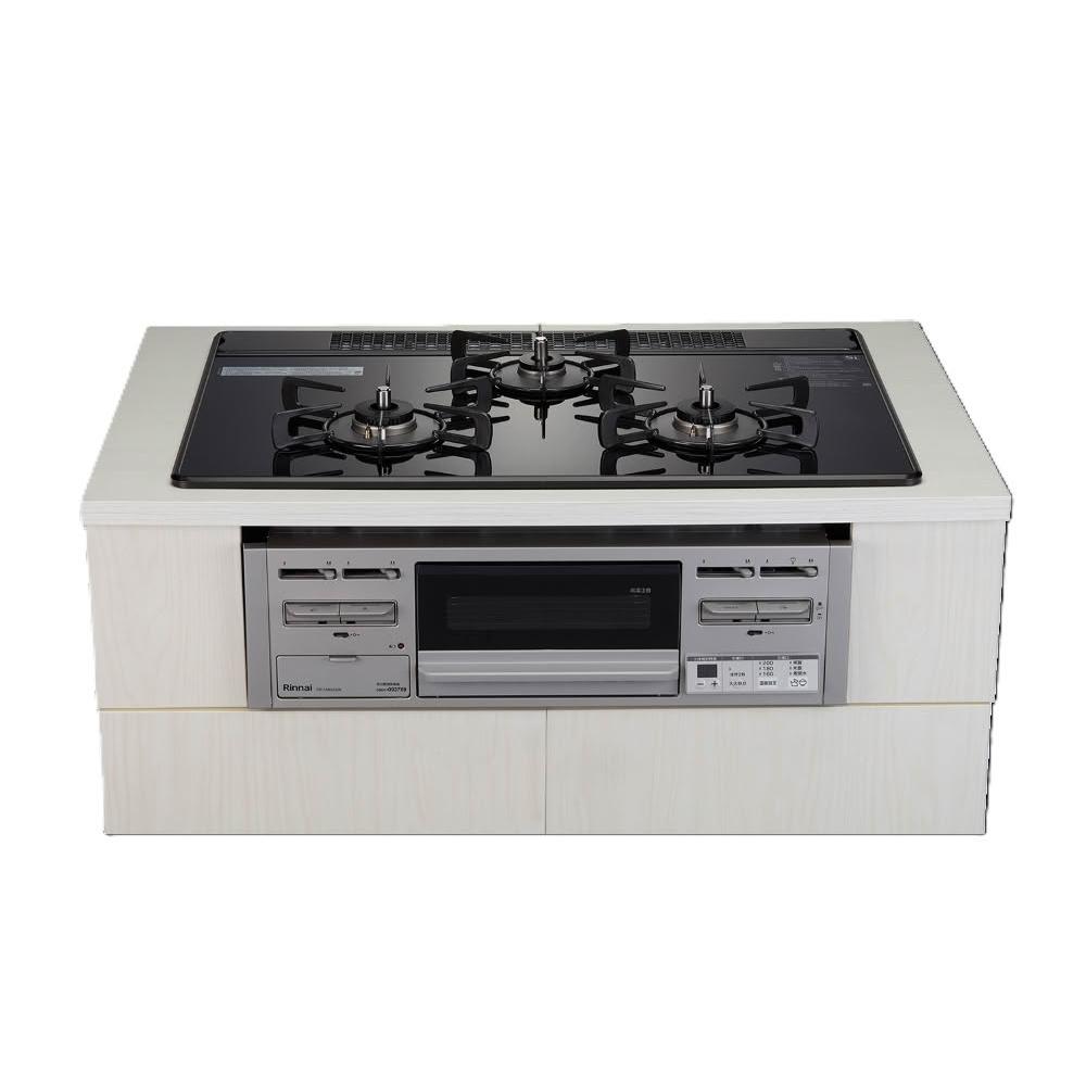 【林內】RB71AM5U32R-VW-TR 爐連烤防漏玻璃三口爐 (含基本安裝)｜嵌入爐｜寬幅爐頭｜小烤箱｜瓦斯爐｜