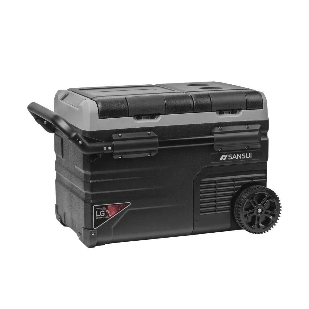 【SANSUI 山水】雙門雙溫控行動冰箱 小冰箱/露營冰箱 LG壓縮機SL-G35N/G45N/SL-G55N