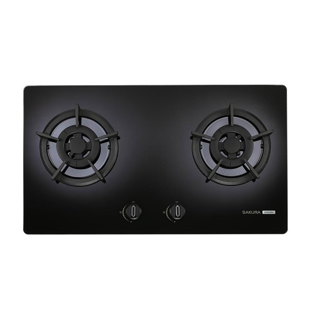 【SAKURA 櫻花】櫻花 SAKURA 雙口爐 檯面爐 瓦斯爐 G2522BGW白色 / G2522BGB黑色 (僅限 中彰投 含基本安裝)