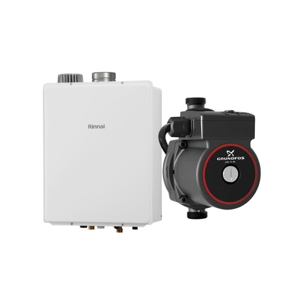 【林內】林內REU-A3237WF-TR 32L屋內型強制排氣熱水器 NG1/LPG 搭配 GRUNDFOS 葛蘭富 熱水器加壓機省錢王-專業快速安裝