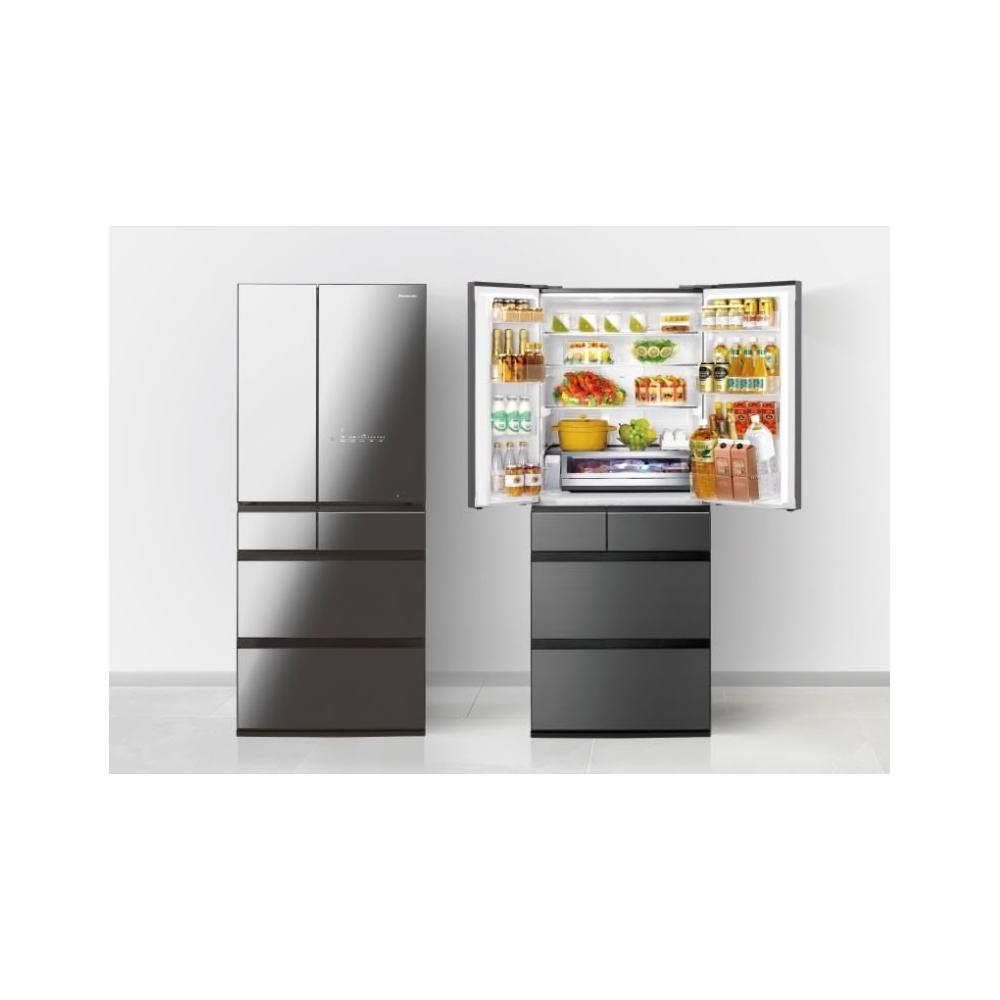 【Panasonic 國際牌】NR-F651WX-X1 650公升 六門變頻玻璃冰箱-鑽石黑