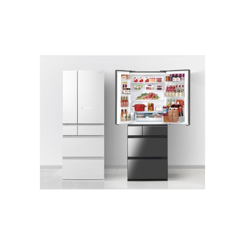 【Panasonic 國際牌】NR-F551WX-W1 550公升 日製六門變頻玻璃冰箱-翡翠白