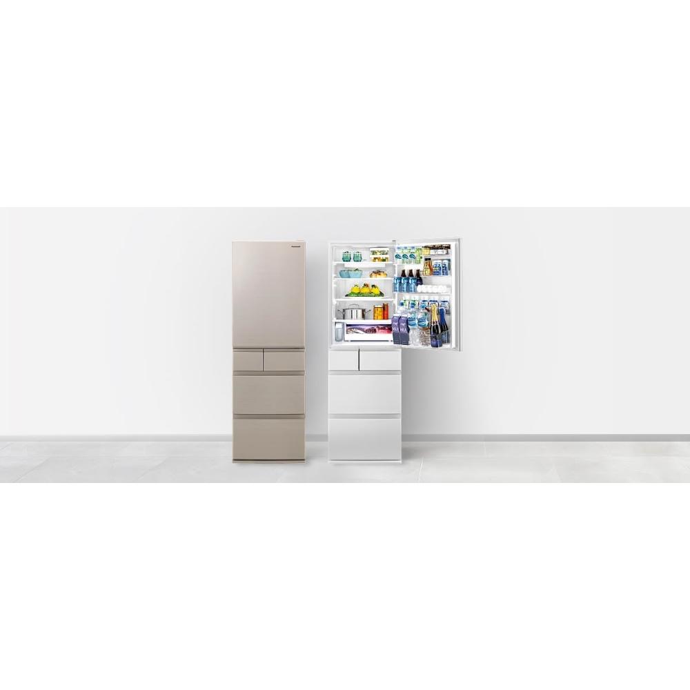 【Panasonic 國際牌】 NR-E417XT-W1  411L  日製五門變頻冰箱-晶鑽白