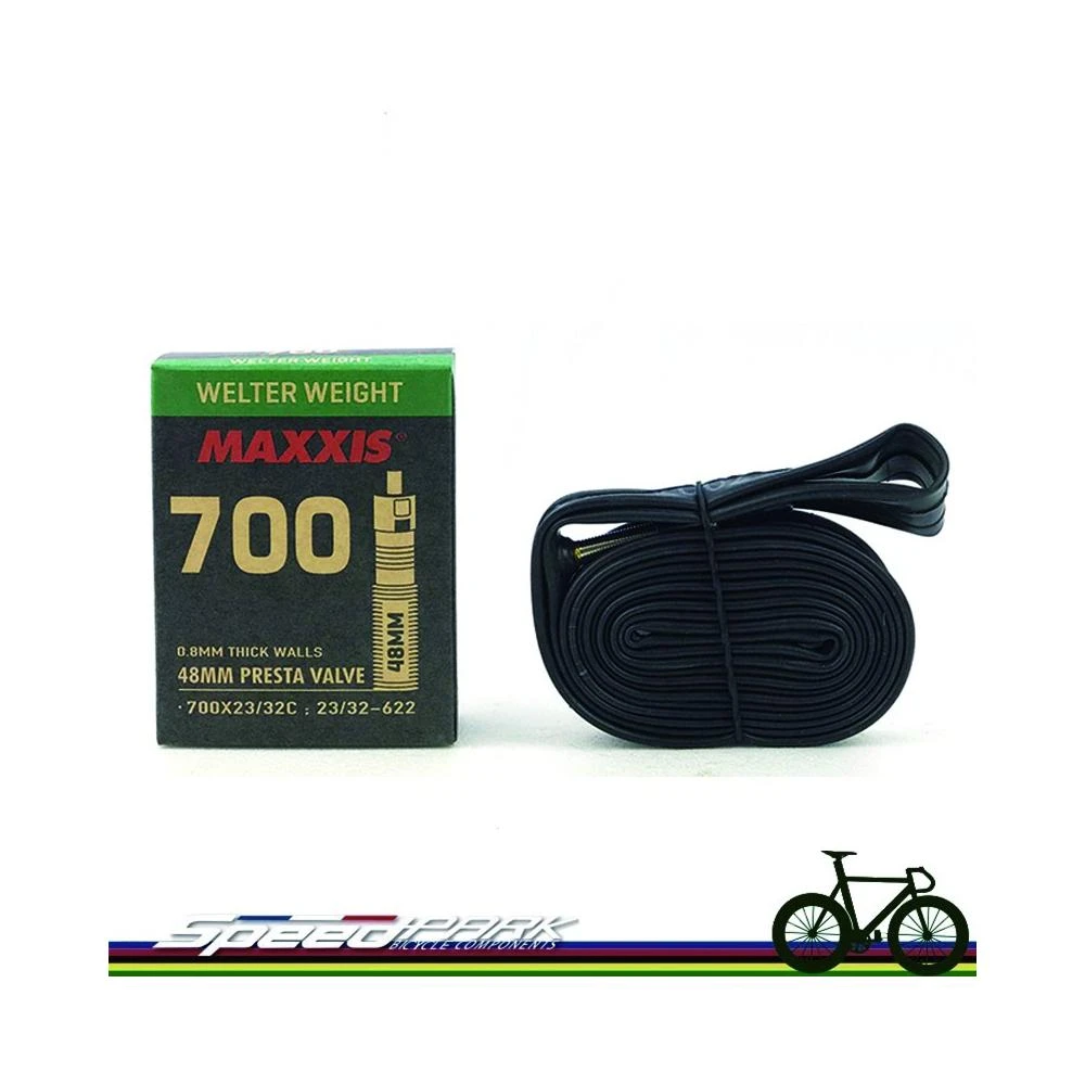 【MAXXIS 瑪吉斯】MAXXIS 瑪吉斯 700X23/32C 48mm (法式氣嘴內胎) 可拆氣嘴 公路車適用 100g