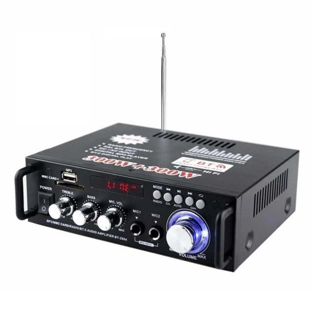 現貨 110V擴大機 BT-298A功放機 擴大器 40W*40W功率 小型卡拉OK唱歌 NCC認證