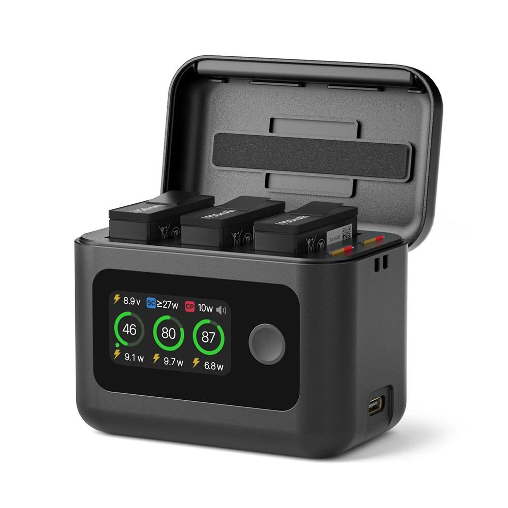 DJI Action 6  5合1三充充電盒 (可放記憶卡) / OSMO 360 Action4/3 充電盒