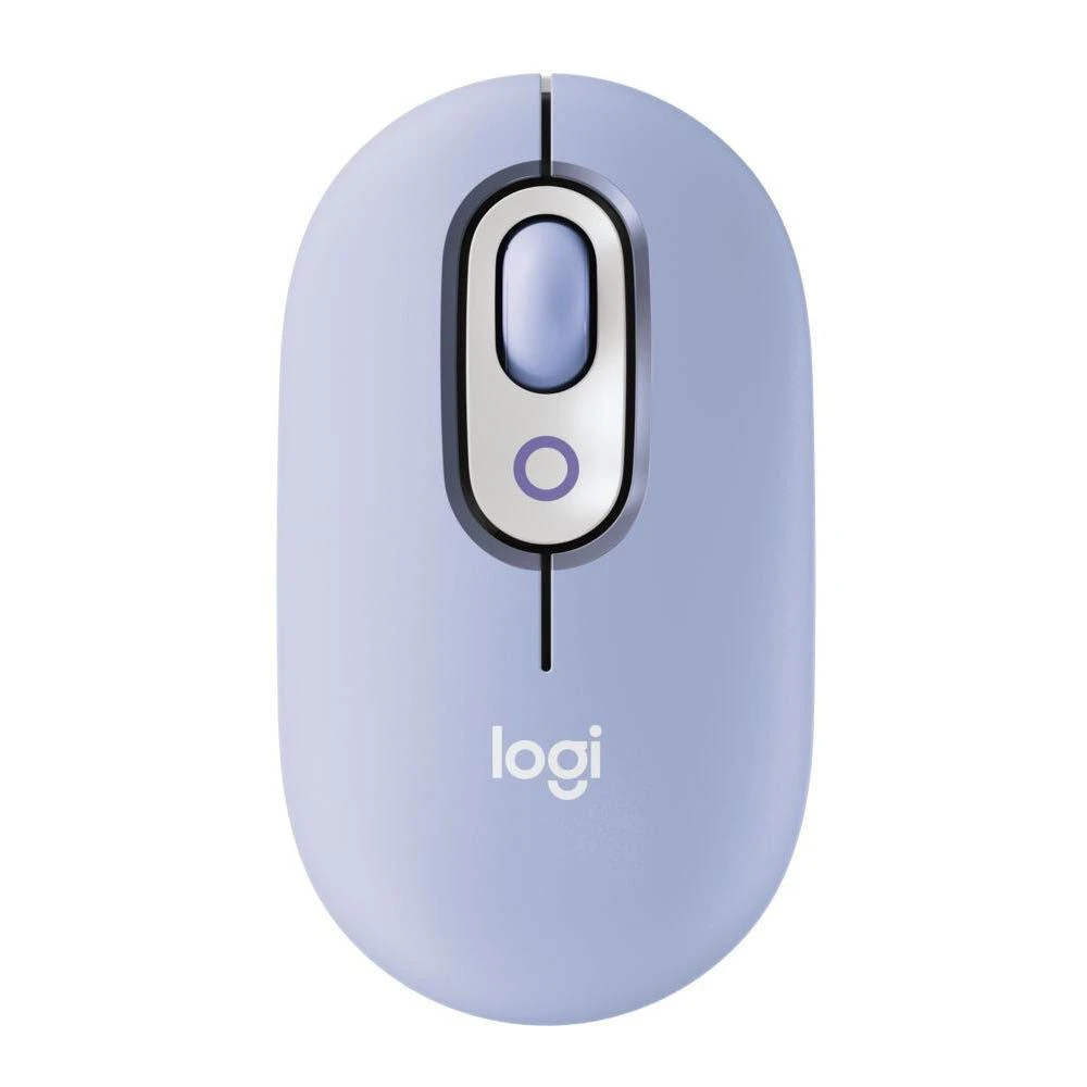 【Logitech 羅技】POP MOUSE 無線藍牙滑鼠+接收器｜薰衣紫