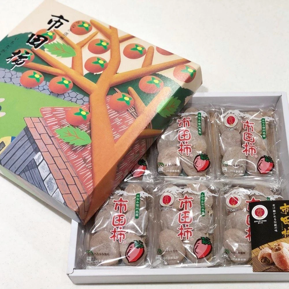【真果鮮本舖】日本市田柿柿干禮盒1020g±10%x1盒(6包一盒)
