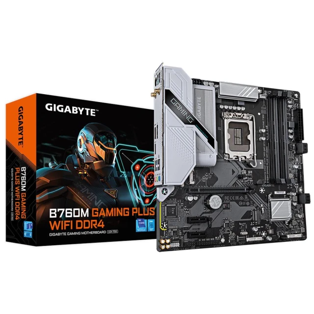 【GIGABYTE 技嘉】B760M GAMING PLUS WIFI DDR4 主機板(M-ATX/4dimm/前置Type-c/註五年)