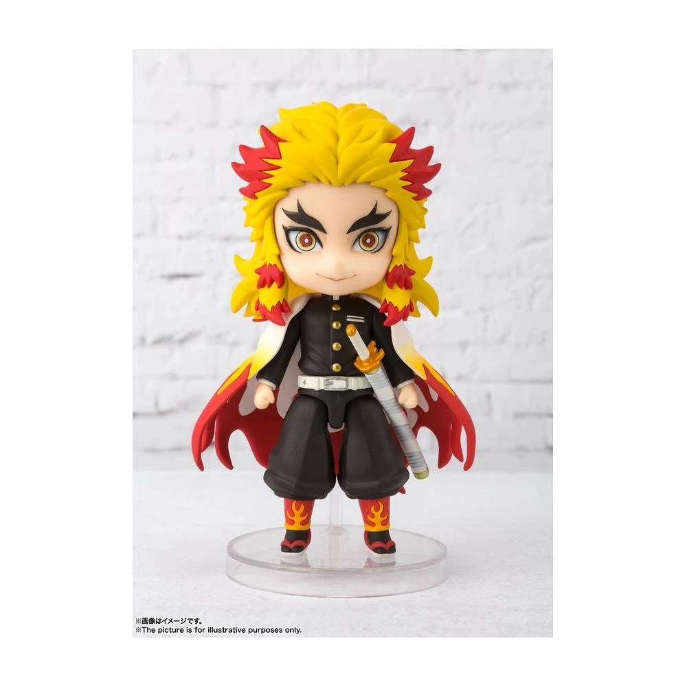 【BANDAI 萬代】萬代 Figuarts mini 022 鬼滅之刃 煉獄杏壽郎 炎柱 / BANDAI 可動公仔 Q版