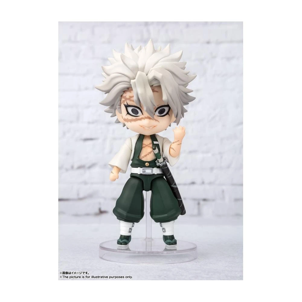 【BANDAI 萬代】萬代 Figuarts mini 024 鬼滅之刃 不死川實彌 風柱 / BANDAI Q版可動模型公仔