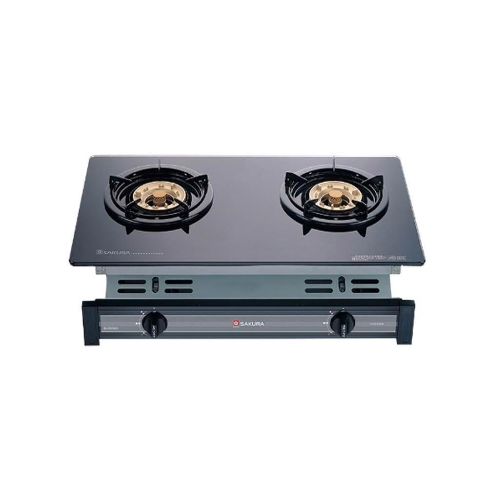 SAKURA櫻花 兩口玻璃面板嵌入爐 G-6500KG(LPG)