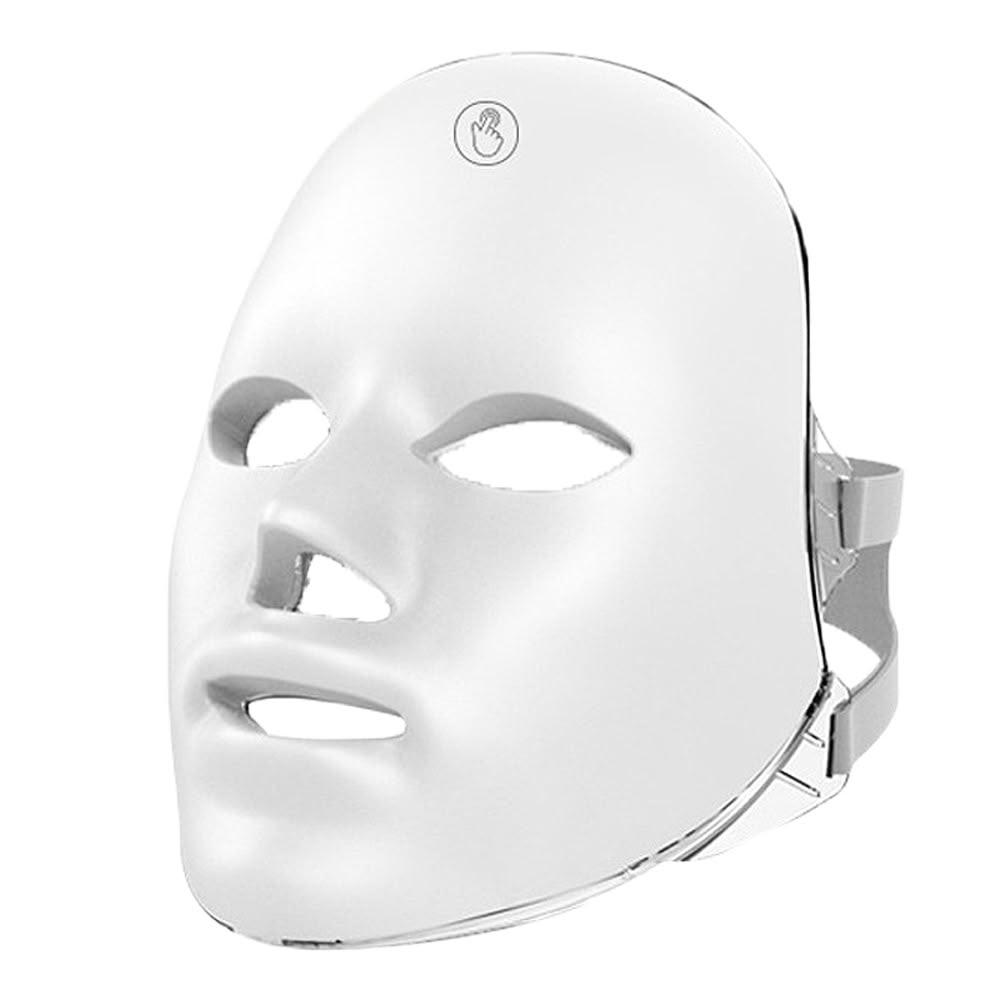 【PANATEC 沛莉緹】沛莉緹Panatec 七彩LED光子美容面罩 白色款 K-539W 光子面罩 電子面膜 美容儀 LED光波