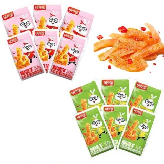 挑吃兔脆魔芋海帶金針菇土豆藕片蔬菜魔芋小零食爽香辣可口美味獨立小包裝零嘴 休閑零食