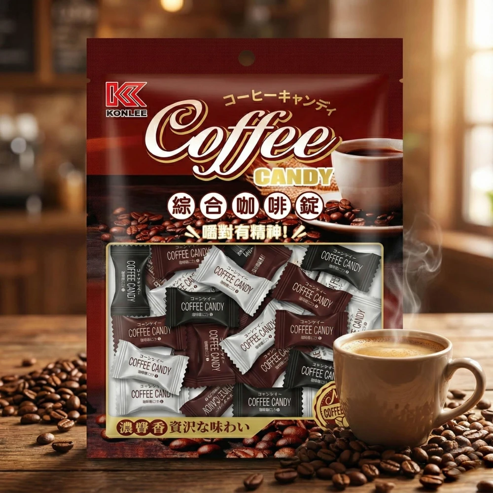 【CHARA 微百貨】KONLEE 康利 綜合 咖啡糖 50g 糖果