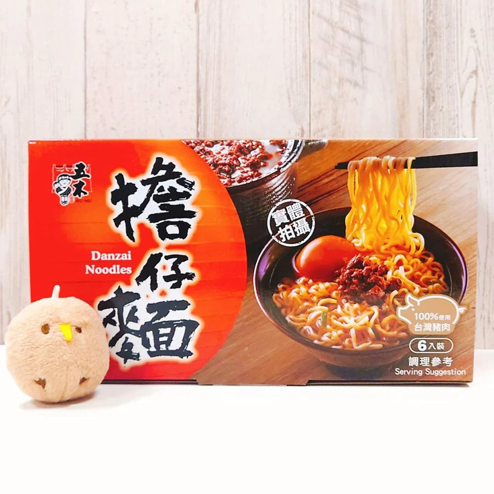 【五木】擔仔麵 144公克 6入 (台灣味 滷蛋 肉燥 福記滷蛋 肉燥湯麵 紅蔥頭 非油炸 蒸煮麵)