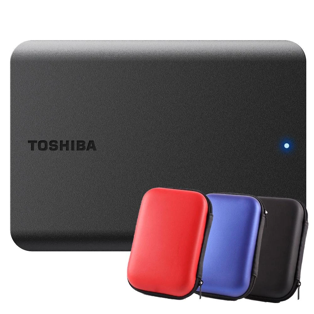 【TOSHIBA 東芝】贈送 硬碟收納包 Canvio Basics A5 黑靚潮Ⅴ 2T 2TB 2.5吋 外接式硬碟 行動硬碟 隨身硬碟