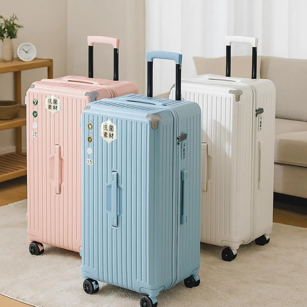 【Fien Home】28吋大容量胖胖防撞行李箱(大容量行李箱 託運箱 旅行箱 拉桿箱 密碼鎖行李箱) 行李箱