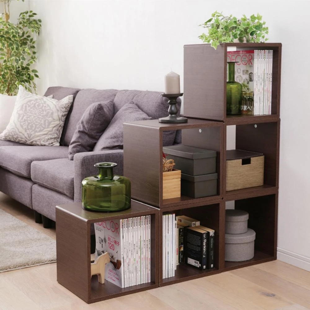 【IRIS】圓角無門組合收納櫃 QR-34 (書櫃/收納櫃/置物櫃/組合櫃/邊櫃/人貓共用/動物階梯)