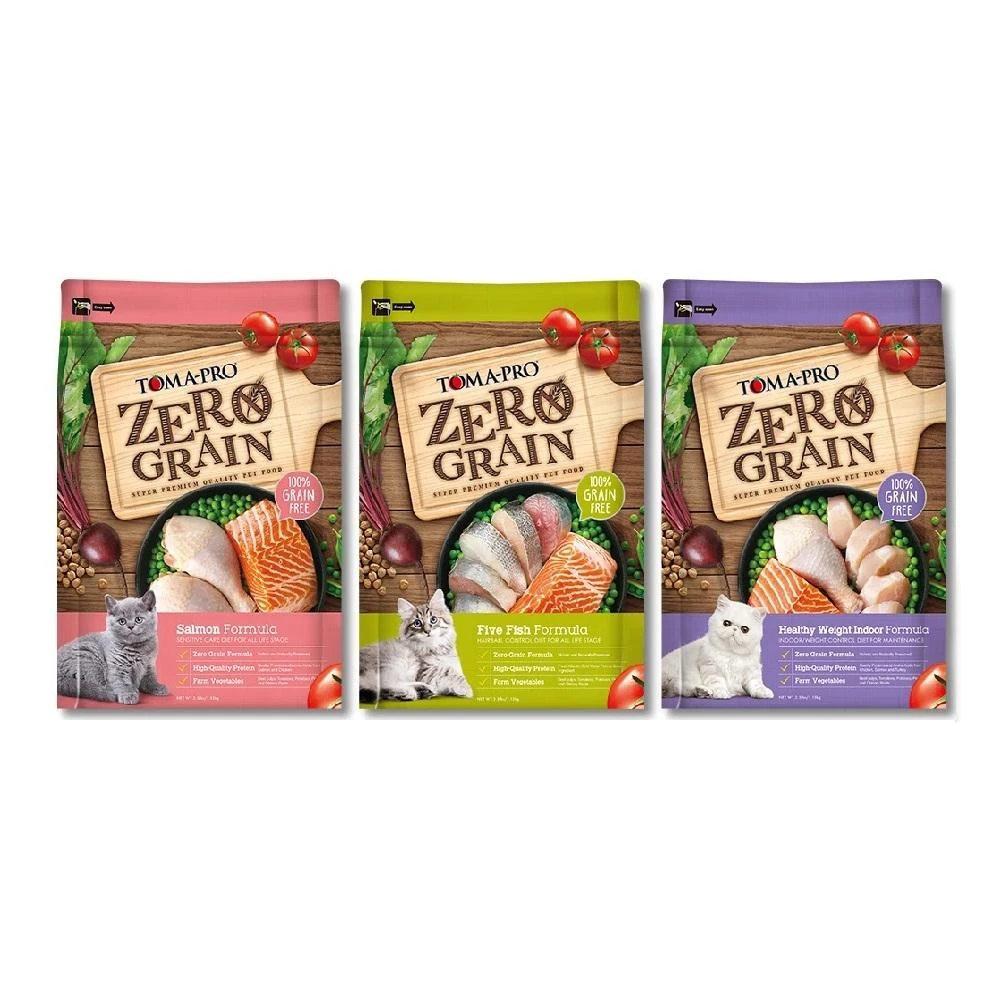 【TOMA-PRO 優格】零穀系列貓飼料 14磅 室內貓/5種魚/鮭魚 三款任選 貓乾糧 全齡貓 貓飼料