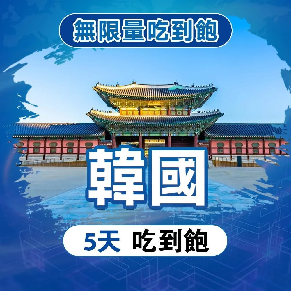 【SCT】5天韓國上網卡不降速吃到飽 首爾 釜山 濟州島高網速連線 預付手機上網SIM卡 韓國網路卡 韓國eSIM
