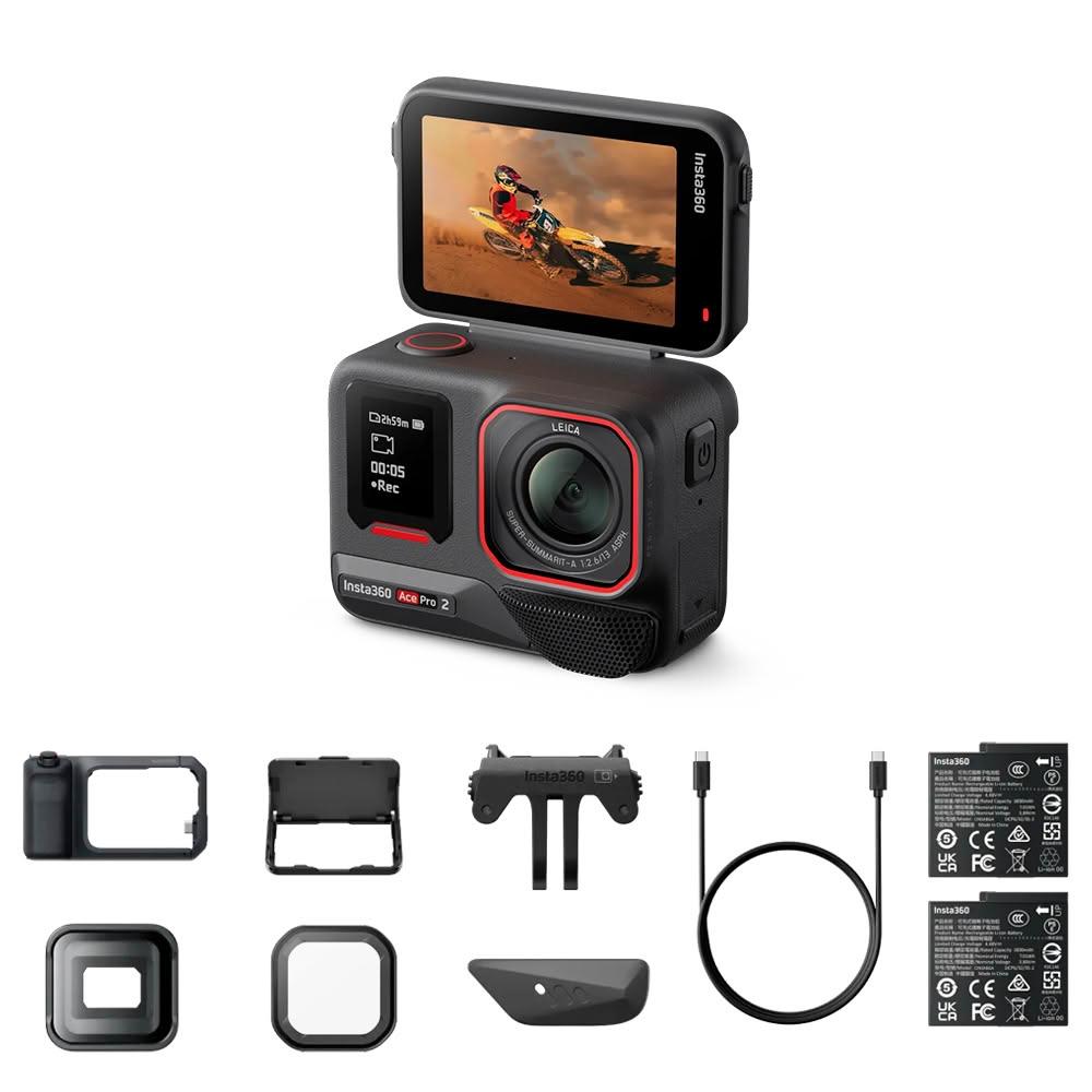 【Insta360】Insta360【Ace Pro 2 傳承套裝】AI雙晶片 8K廣角運動相機 原廠公司貨 徠卡 Leica 潛水相機 口