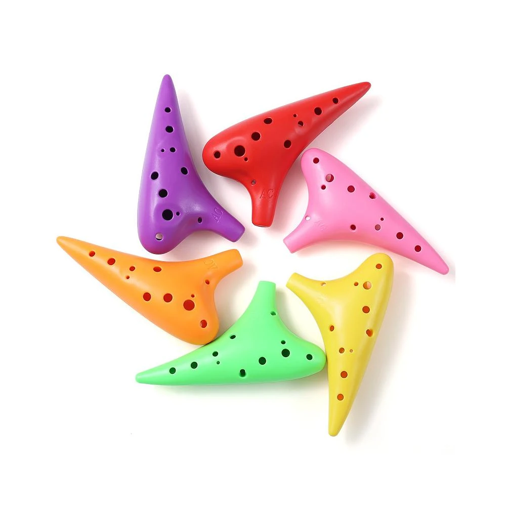 含配件 陶笛12孔 中音陶笛 塑膠陶笛 陶笛樂器 陶笛 兒童樂器 幼兒樂器