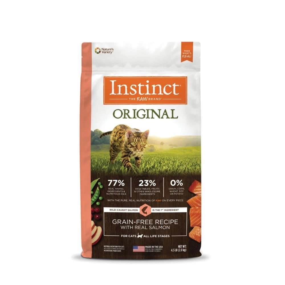 【Instinct 原點】鮭魚無榖 4.5磅/10磅 貓飼料 Instinct 本能 貓糧 成貓 短效