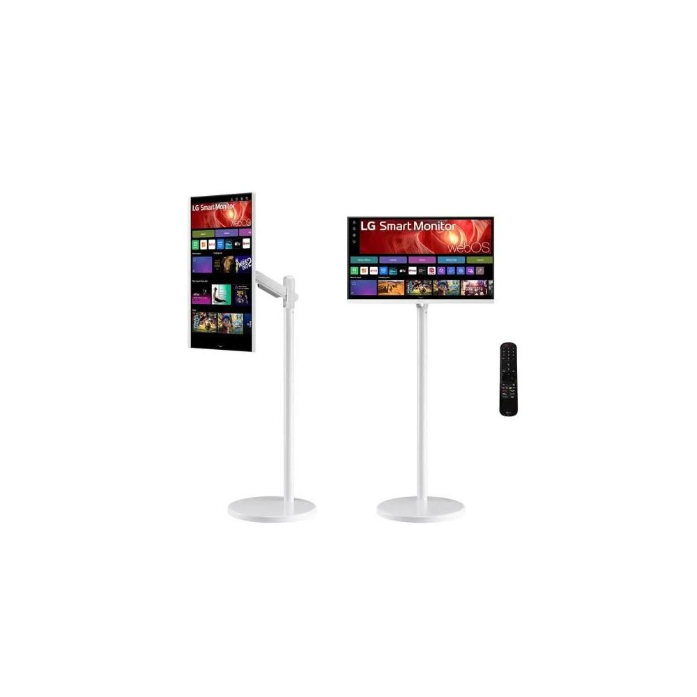 【LG 樂金】 HoMIE機 Lite Pro 27U730SA-W 智慧聯網螢幕+移動支架組合(27型/4K/IPS)