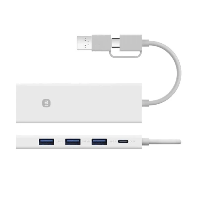 小米 四合一 雙頭分線器 4口USB 雙接頭 集線器 轉接器 高速傳輸 插座 擴充 Type-C USB3.0 小米有品