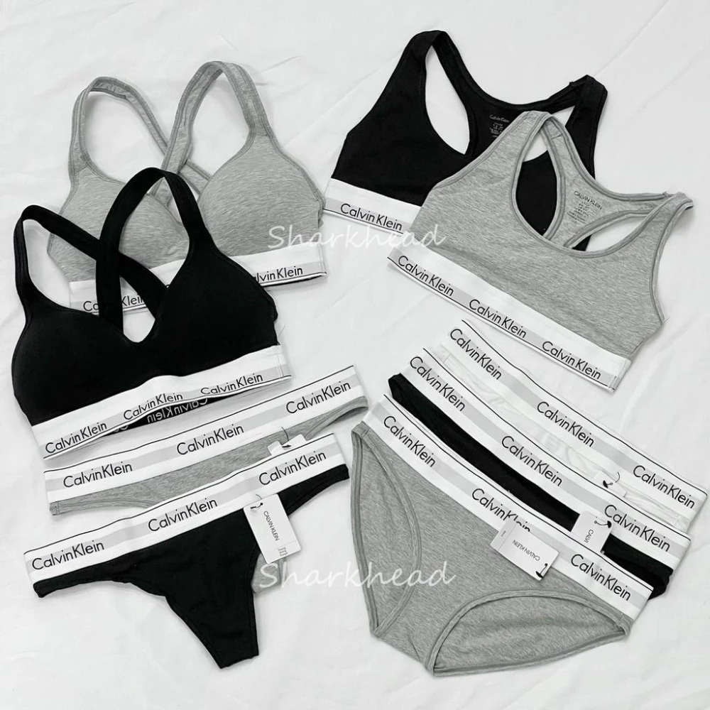 【CALVIN KLEIN】現貨 Calvin Klein 丁字褲 運動內衣 內褲 黑 灰 寬帶 內衣 CK 有襯墊 三角褲