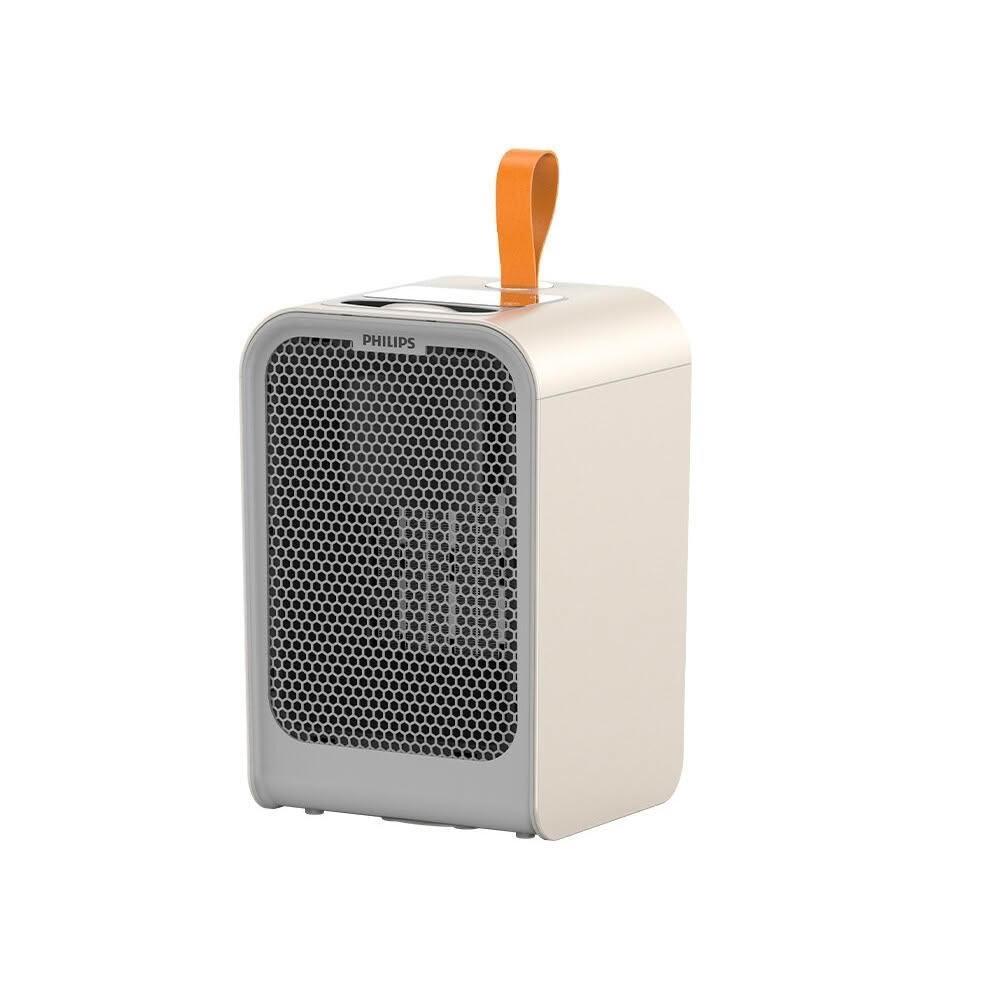 【Philips 飛利浦】迷你小型桌上附迷你暖手寶白色AHR212電暖器 二合一 贈快充線 AHR2124FM