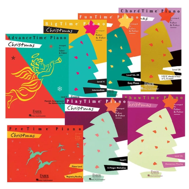【Hal Leonard 好連得】芬貝爾 鋼琴聖誕 PreTime Piano Christmas 初級-5級/7本
