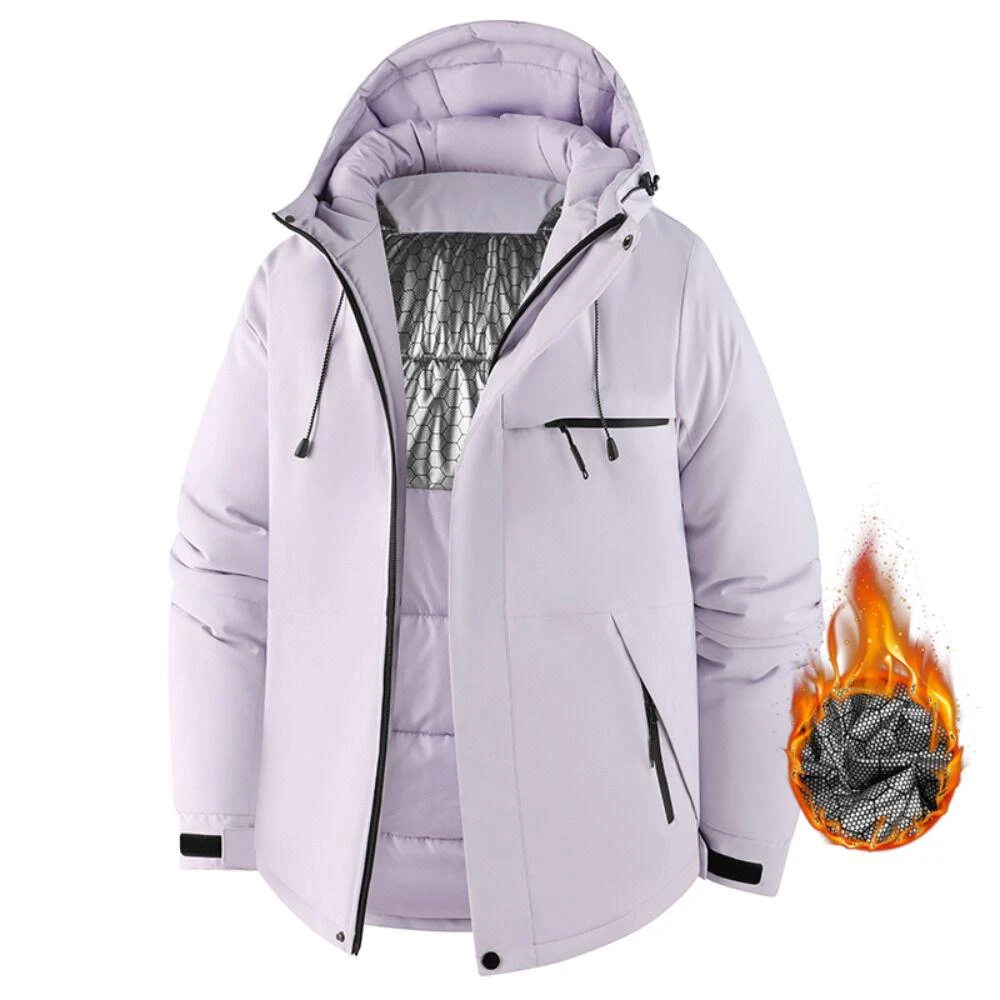 羽絨外套男女款防風防水保暖外套大尺碼防寒滑雪鋪棉衝鋒外套情侶衝鋒衣連帽休閒運動風衣夾克外套短版防潑水禦寒戶外機能登山服