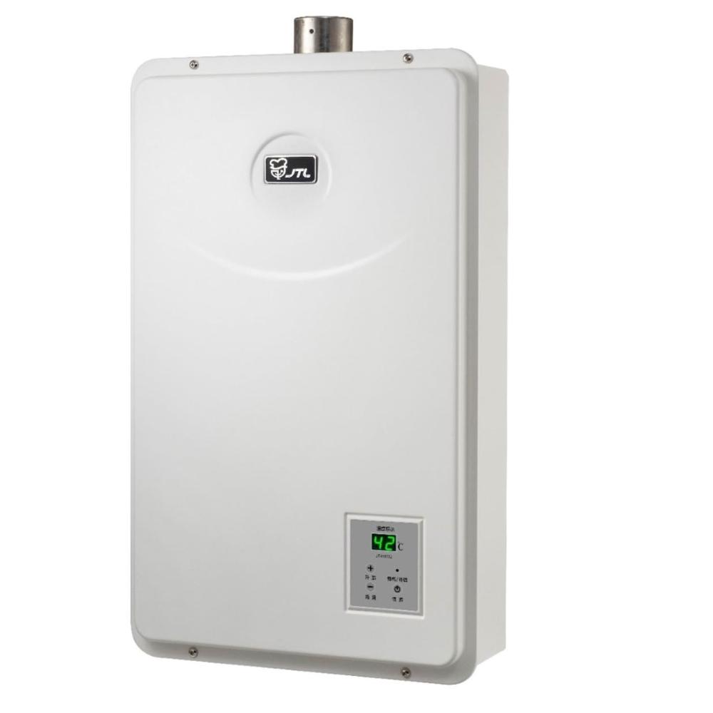 【喜特麗】JT-H1652 數位恆溫熱水器 (含標準安裝)｜屋內型｜16公升｜強制排氣｜FE式｜水量伺服器｜