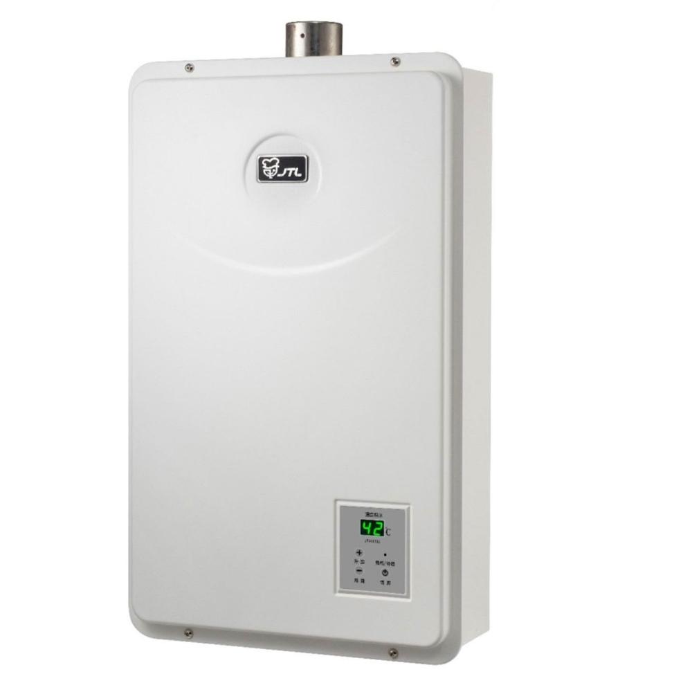 【喜特麗】JT-H1632 數位恆溫熱水器 (含標準安裝)｜屋內型｜16公升｜強制排氣｜FE式｜分段火排｜