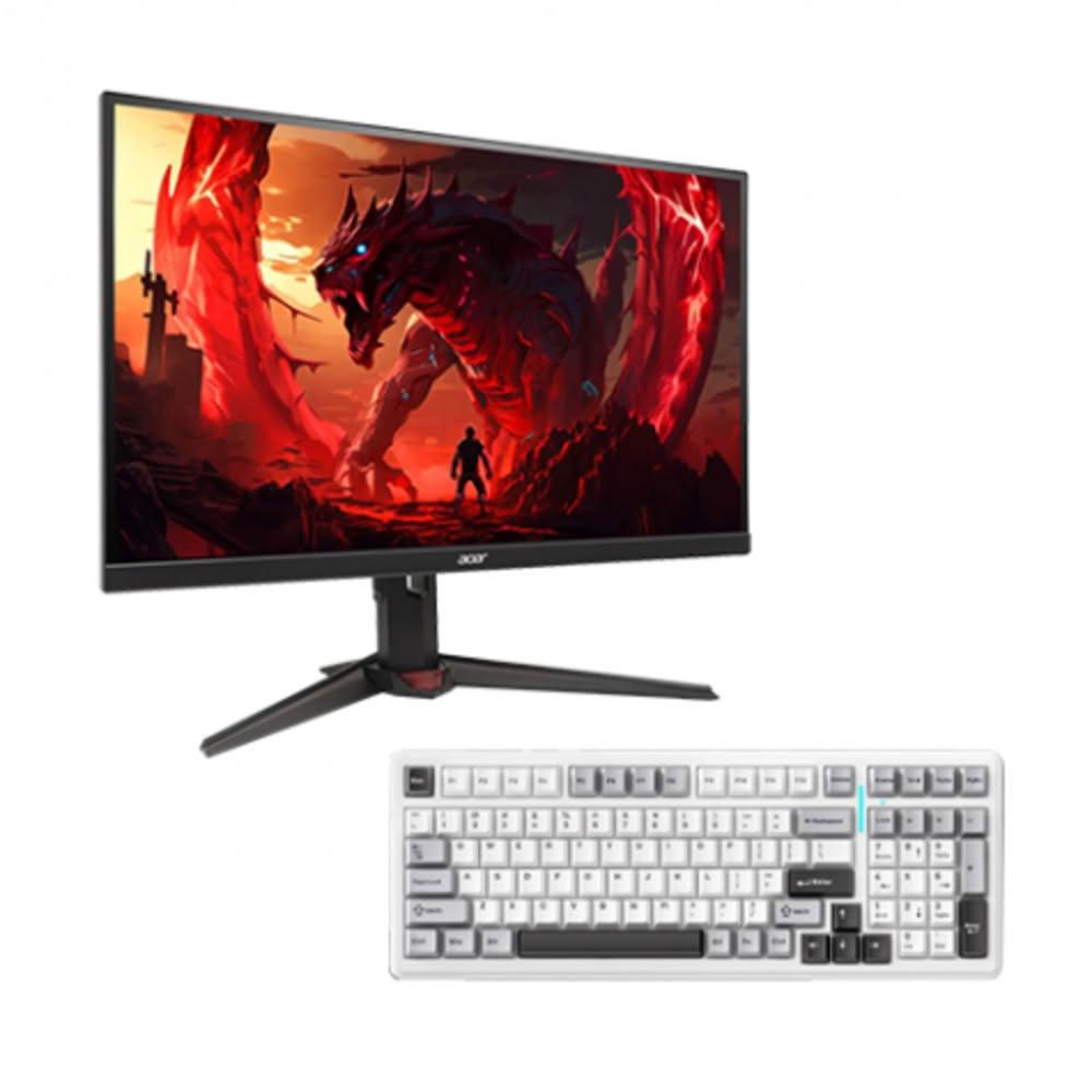 【Acer 宏碁】【破盤價】【27型】Acer XV272U X1電競螢幕+狼蛛 AULA F99pro 暗夜國度(加碼送滑鼠)