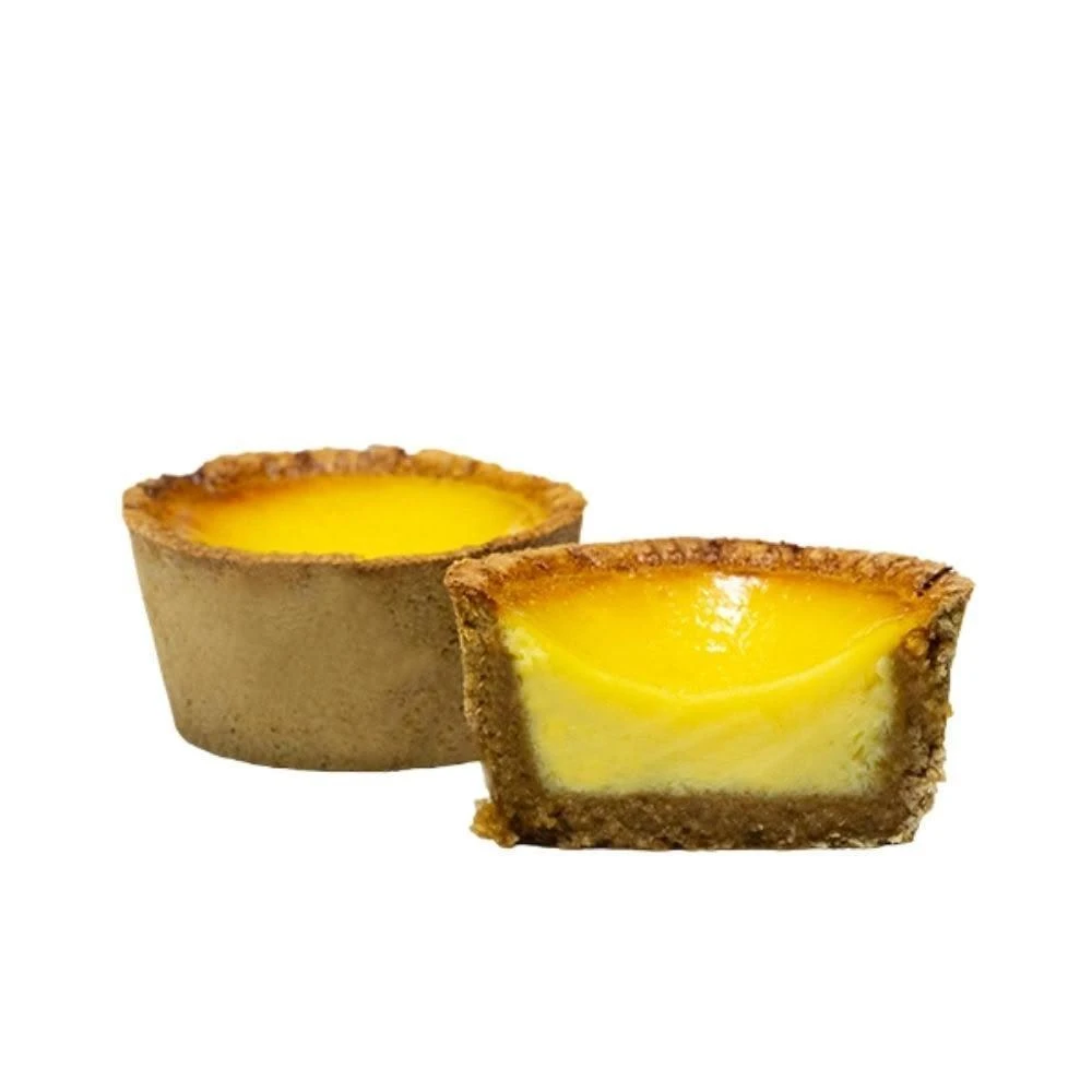 【米林香】無麵粉麥麩皮蛋塔 冷凍出貨 一顆50大卡|淨碳2.0g 無澱粉無蔗糖 飽足感主食 月餅 甜點